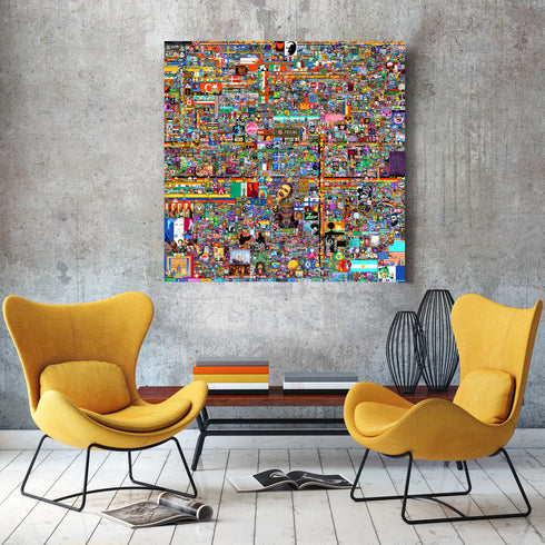 Reddit /r/place 2022 Poster, Ultra High Quality 24k